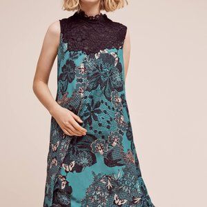 Anthropologie Maeve Butterfly Lace Swing Dress